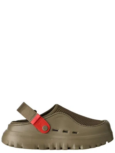Ugg Olive Slingback Sandals In Green