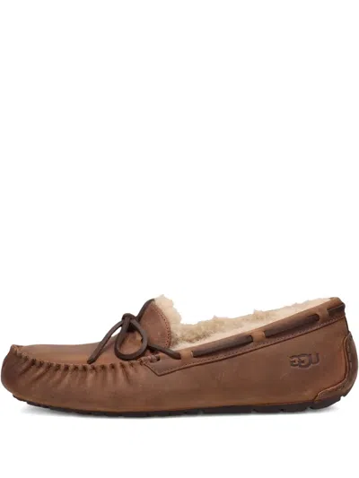 Ugg Olsen Tie-detail Slipper In Brown