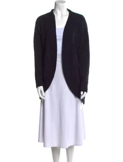 Pre-owned Ugg Open Front Sweater In Black