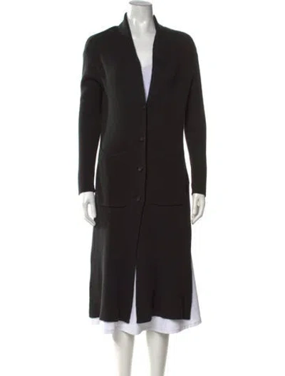 Pre-owned Ugg Open Front Sweater In Black