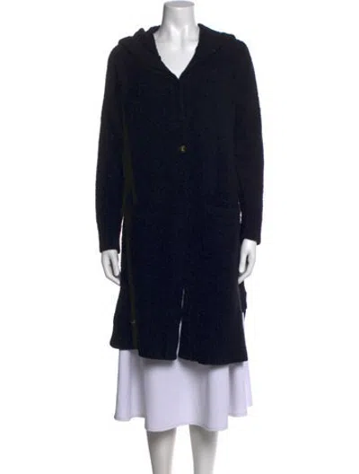 Pre-owned Ugg Open Front Sweater In Black