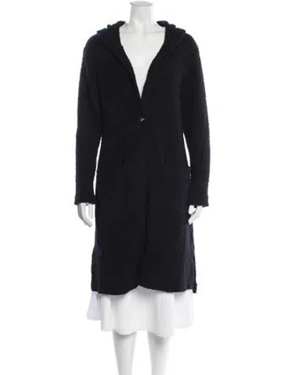 Pre-owned Ugg Open Front Sweater In Blue