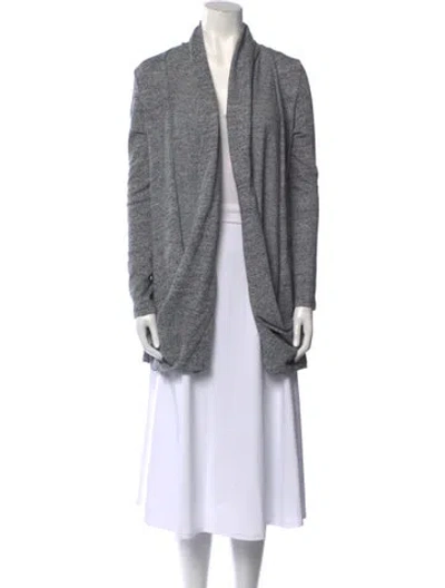 Pre-owned Ugg Open Front Sweater In Gray