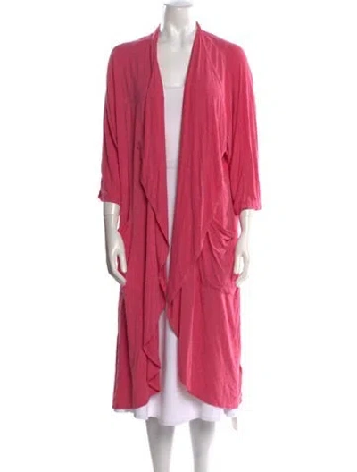 Pre-owned Ugg Open Front Sweater In Pink