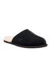 Ugg Scuff Suede Slippers In Black