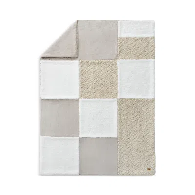 Ugg Orly Patchwork Faux Fur Throw Blanket In Neutral