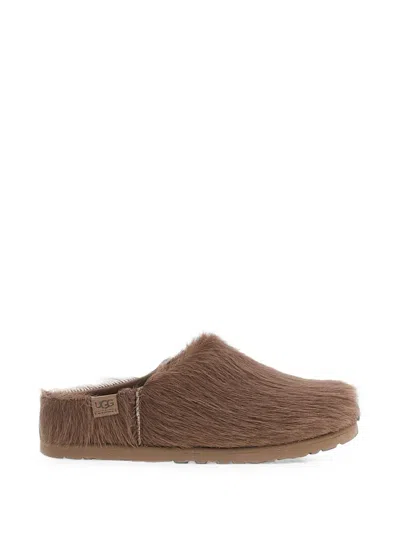 Ugg Otzo Calf-hair Suede Loafers In Brown