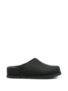 Ugg Round-toe Flat Mules In Black