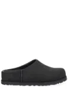 Ugg Slip-on Sabot Shoes With Rounded Toe And Matte Finish In Black