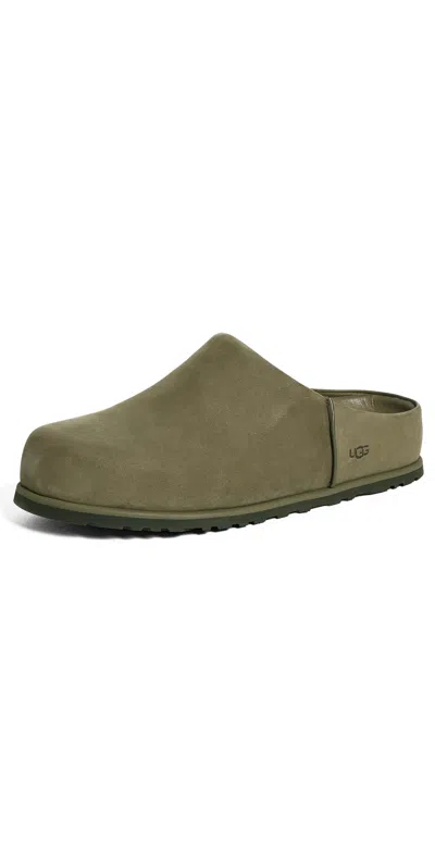 Ugg Clog Slippers Flat Sole Round Toe In Gray
