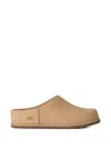 Ugg Silk Lace Slippers Rubber Sole Design In Brown