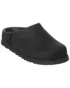 Ugg Slip-on Sabot Shoes With Rounded Toe And Matte Finish In Black