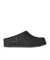 Ugg Slip-on Sabot Shoes With Rounded Toe And Matte Finish In Black