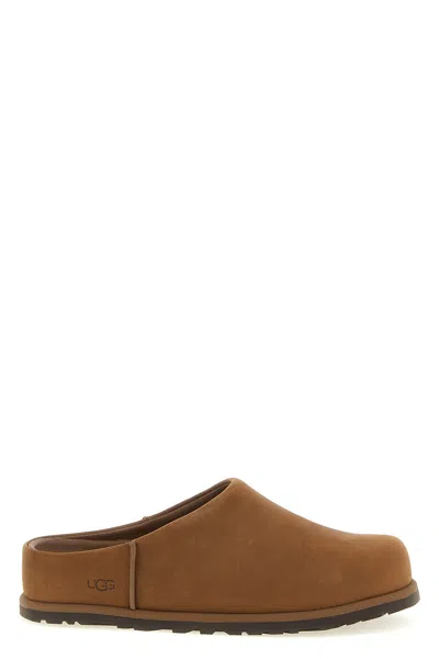 Ugg Sabot Otzo In Pelle Marrone  In Brown