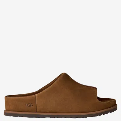 Ugg Otzo Suede Sandals With Logo In Brown