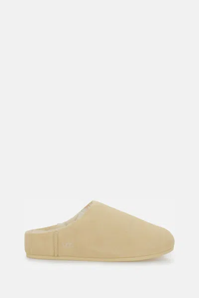 Ugg Pale White Slip On Mules