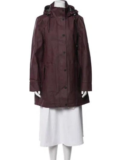 Pre-owned Ugg Parka In Burgundy