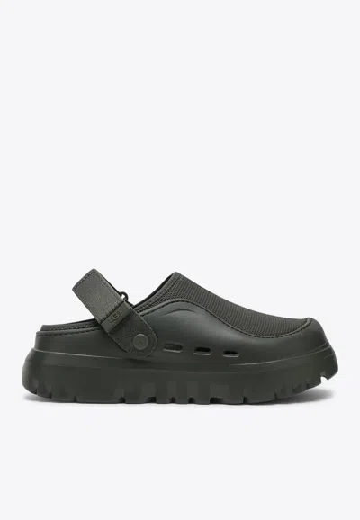 Ugg Peakmod Mesh And Nylon Slides In Green