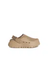 Ugg Sand Rubber And Mesh Peakmod Slippers In Beige