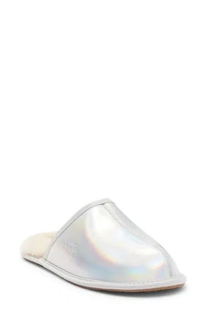 Ugg ® Pearle Iridescent Scuff Slipper In Gray