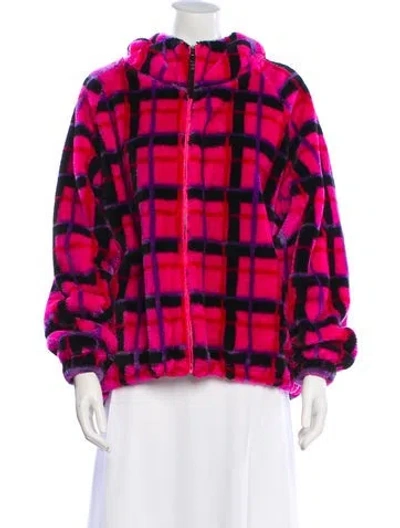 Pre-owned Ugg Plaid Print Jacket In Multi