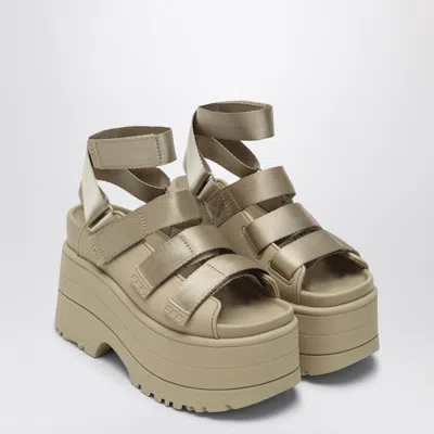 Ugg Platform Sandals Goldenrise In Sand Colour In Brown