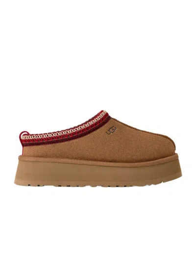 UGG PLATFORM SLIP-ON SHOES WITH DECORATIVE BRAIDED TRIM