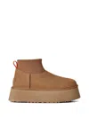 Ugg Platform Suede Ankle Boots In Brown