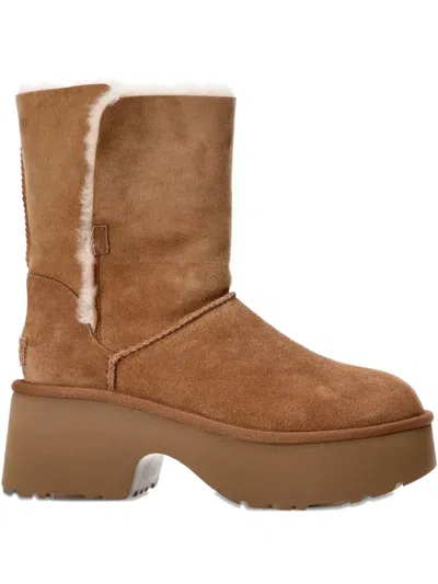 UGG PLATFORM SUEDE BOOTS