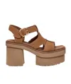 Ugg Platform T-strap Sandal In Brown