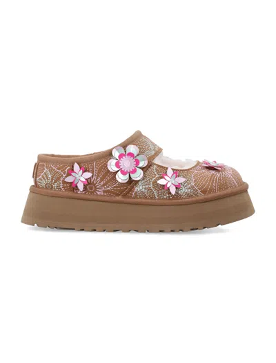 Ugg Playful Floral Mary Jane With Platform Sole In Multi