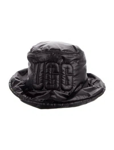 Pre-owned Ugg Plush Bucket Hat In Black