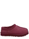 Ugg Bordeaux Mules With Almond Toe And Embroidery In Suede Woman In White