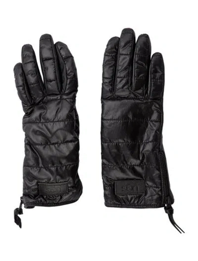 Pre-owned Ugg Polyester Gloves In Black