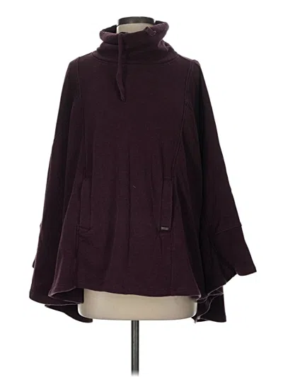 Pre-owned Ugg Poncho In Burgundy