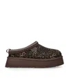 Ugg Tazz Caspian Leopard-print Platform Mules In Multi