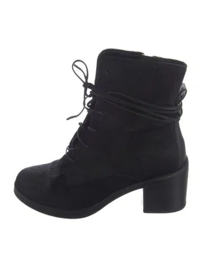 Pre-owned Ugg Ponyhair Boots In Black