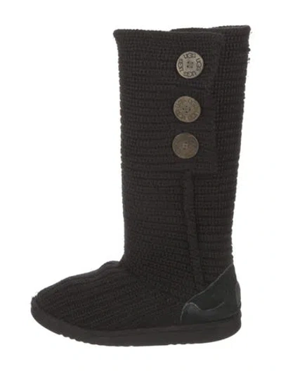 Pre-owned Ugg Printed Boots In Black