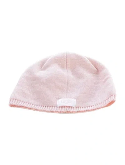 Pre-owned Ugg Printed Knit Beanie In Pink