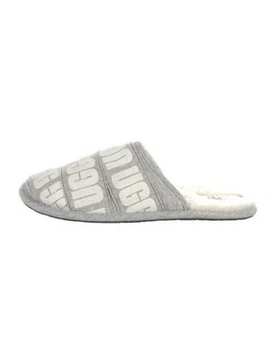 Pre-owned Ugg Printed Mules In Gray