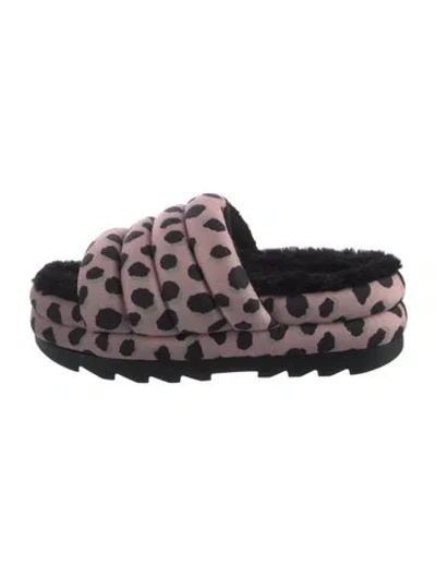 Pre-owned Ugg Printed Slides In Multi