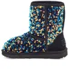 Ugg (ps)  Classic Ii Stellar Sequin 'black' In Multi