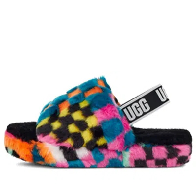 Ugg (ps)  Fluff Yeah Checks Slide 'black Multi'