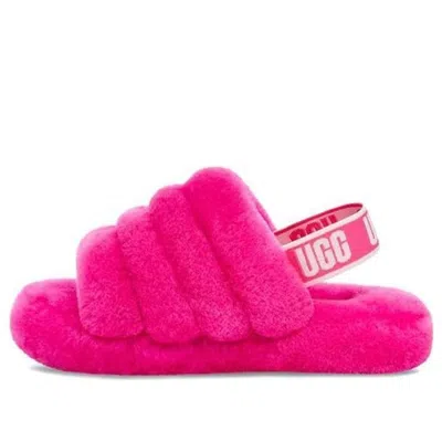 Ugg (ps)  Fluff Yeah Slide 'rock Rose' In Pink