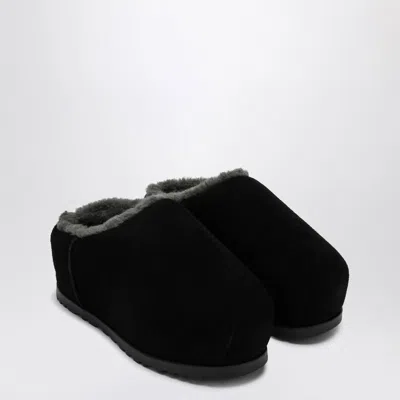 UGG UGG PUMPED BLACK SLIPPER