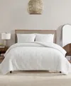 Ugg Closeout!  Quad Plush Tonal Check 2-pc. Comforter Set, Twin/twin Xl In Snow