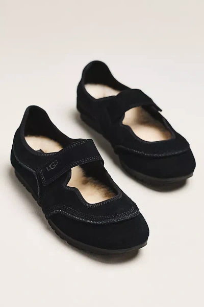Ugg Quill Mary Jane Flats In Black