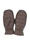 Ugg Fluff Quilted Gloves In Brown