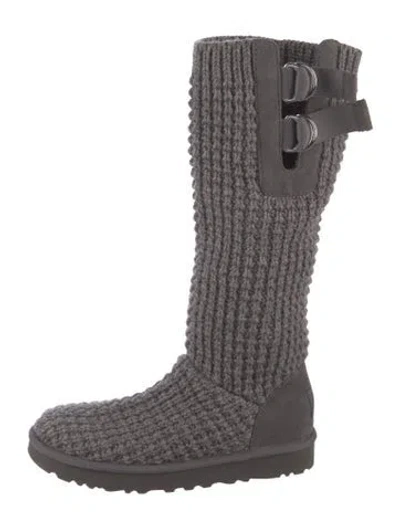 Pre-owned Ugg Rain Boots In Gray