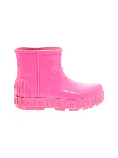 Pre-owned Ugg Rain Boots In Pink